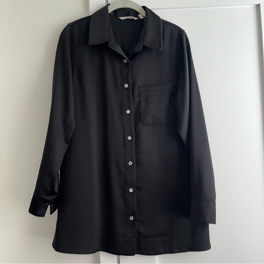 Soft Surroundings Elegant Black Blazer